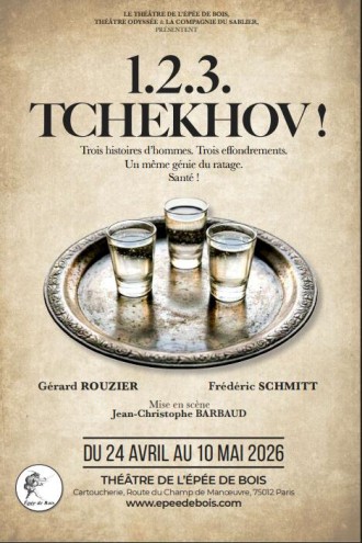 Affiche pour 1.2.3. Tchekhov !