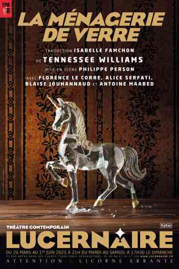 Affiche pour La m&eacute;nagerie de verre