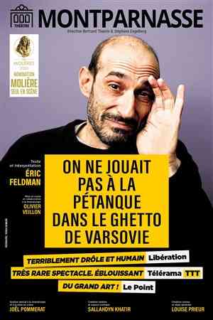 Affiche pour On ne jouait pas &agrave; la p&eacute;tanque dans le ghetto de Varsovie