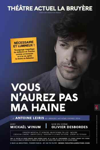 Affiche pour Vous n'aurez pas ma haine